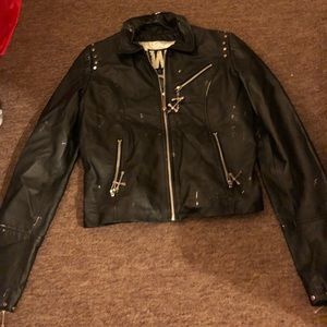 VINTAGE “The Who” leather jacket